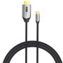 Vention Cable Conversor HDMI 2.0 4K USB Tipo-C a HDMI 1m Negro